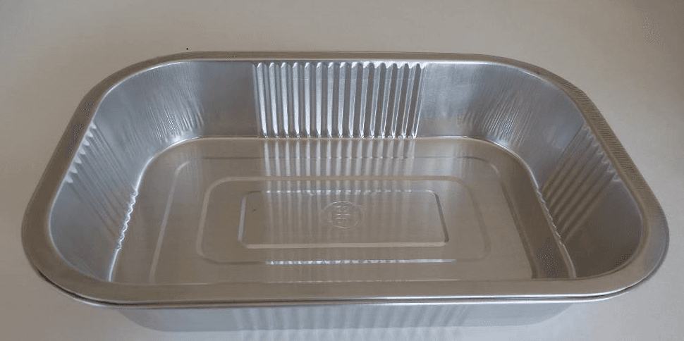 Silver Aluminium Smoothwall Tray (9x6x2")