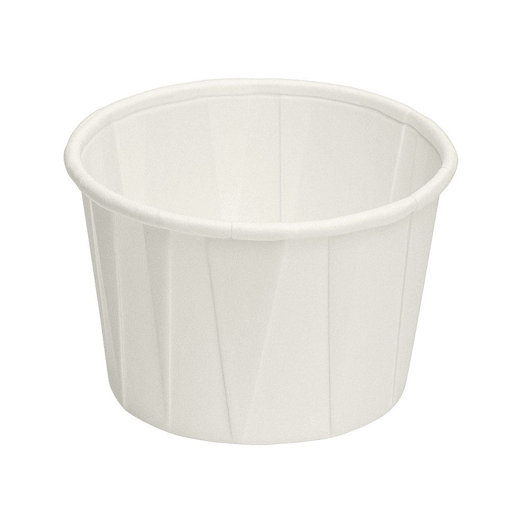 1oz White Paper Portion Pot