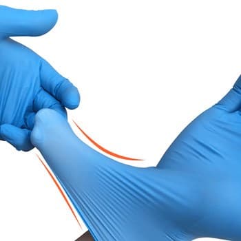 Blue Powder Free Nitrile Gloves (Small) 2