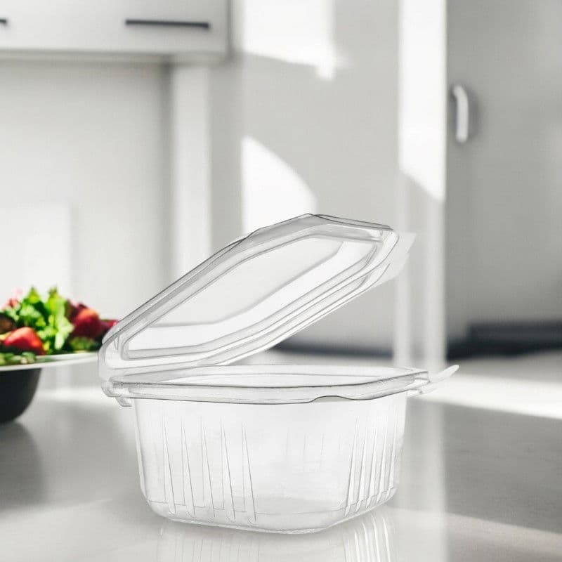 1000cc rPET Hinged Salad Octobox 2
