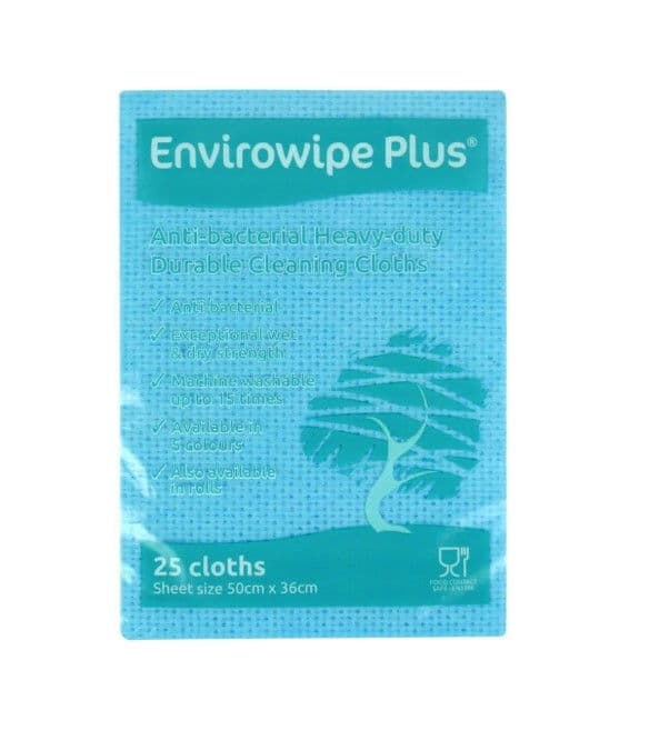 Blue Envirowipe Plus Folded Cleaning Cloth