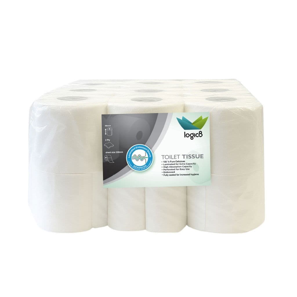 Logic8 Toilet Roll 2ply (200 Sheets)