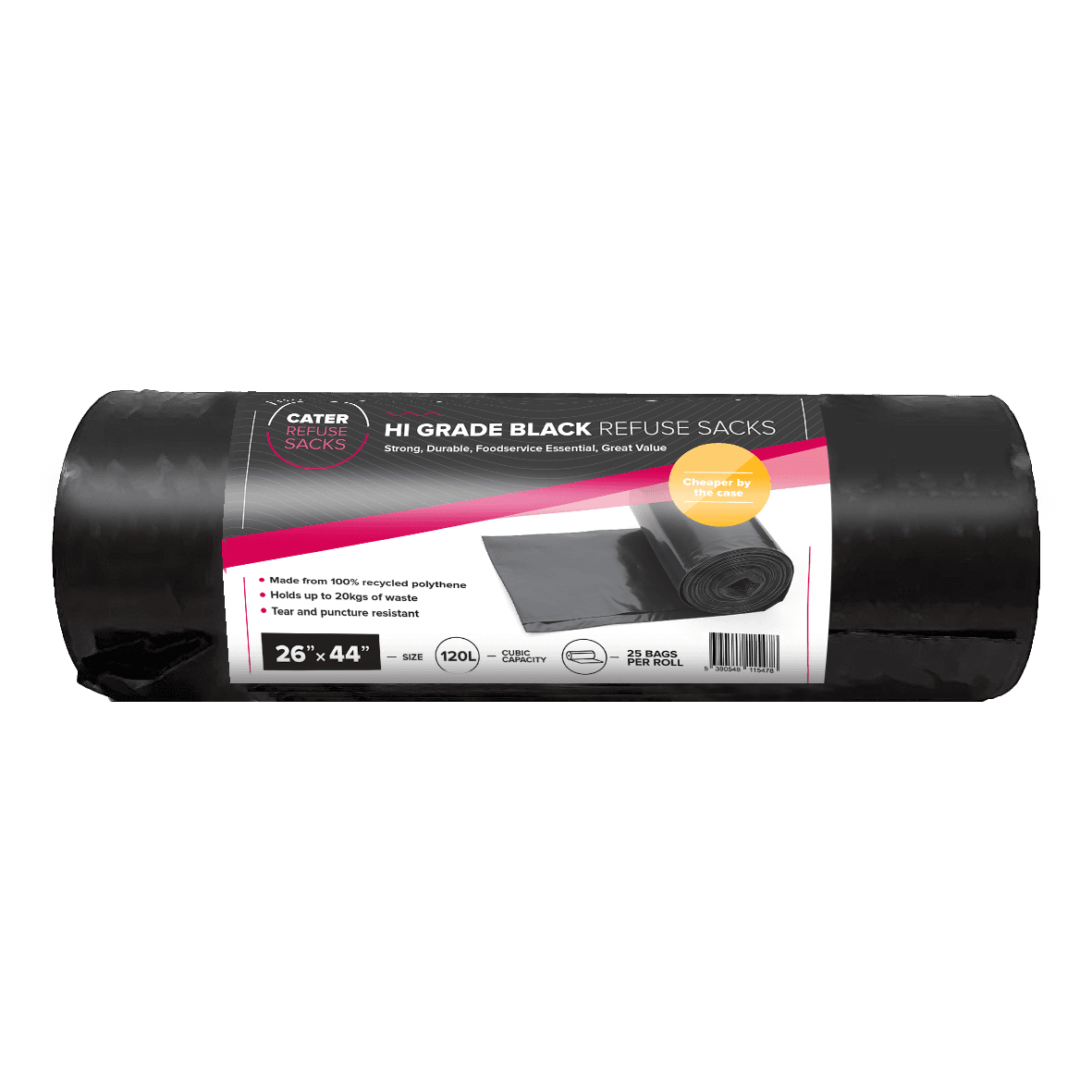 Hi-Grade Black Refuse Sack (26x44")
