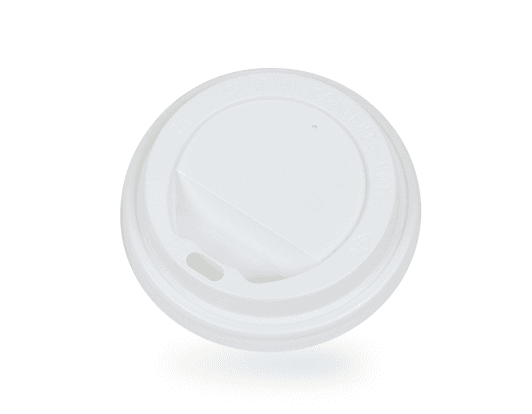 90mm Recyclable White Hot Cup Lids (Fits 12/16oz)