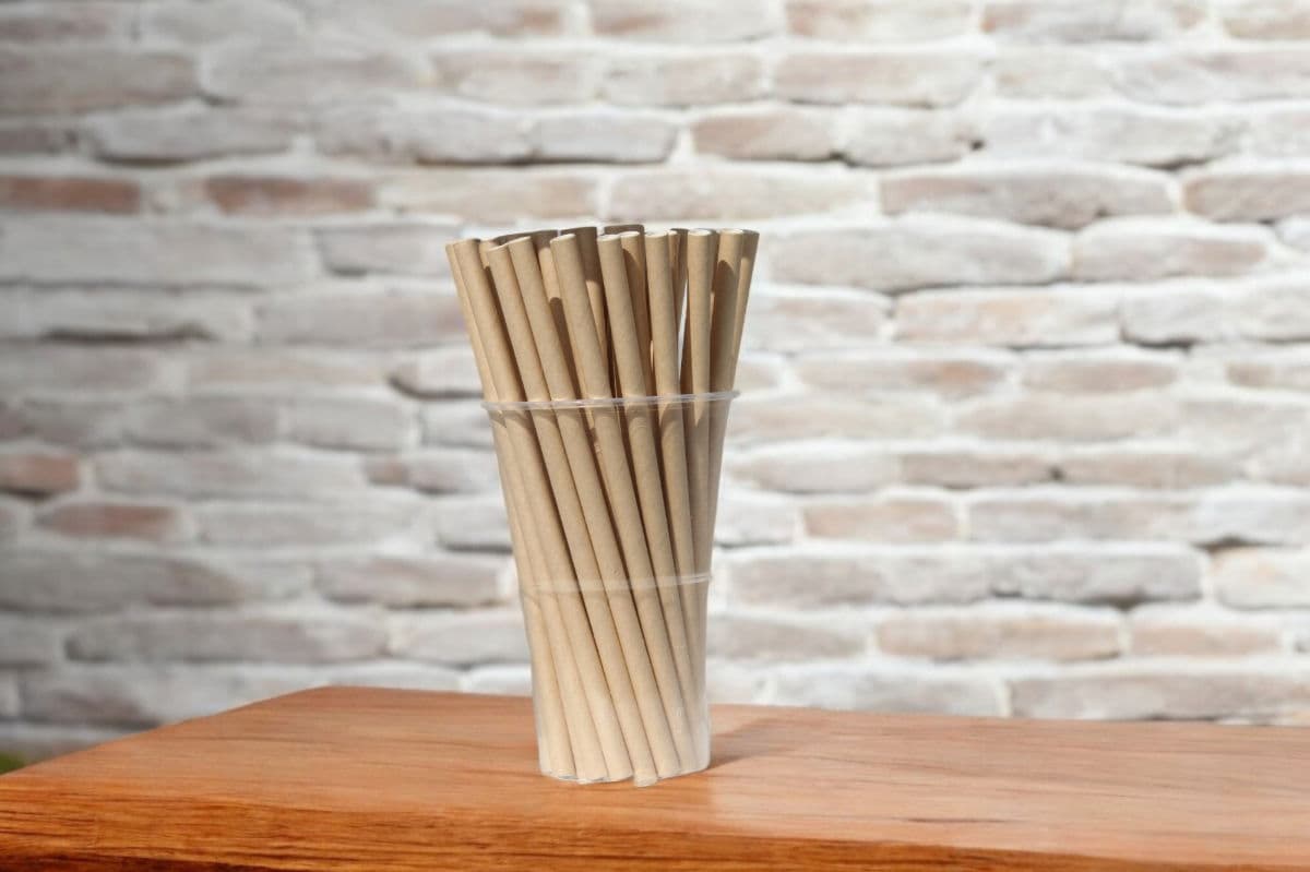 Kraft Paper Straw (4ply, 8x197mm) 3
