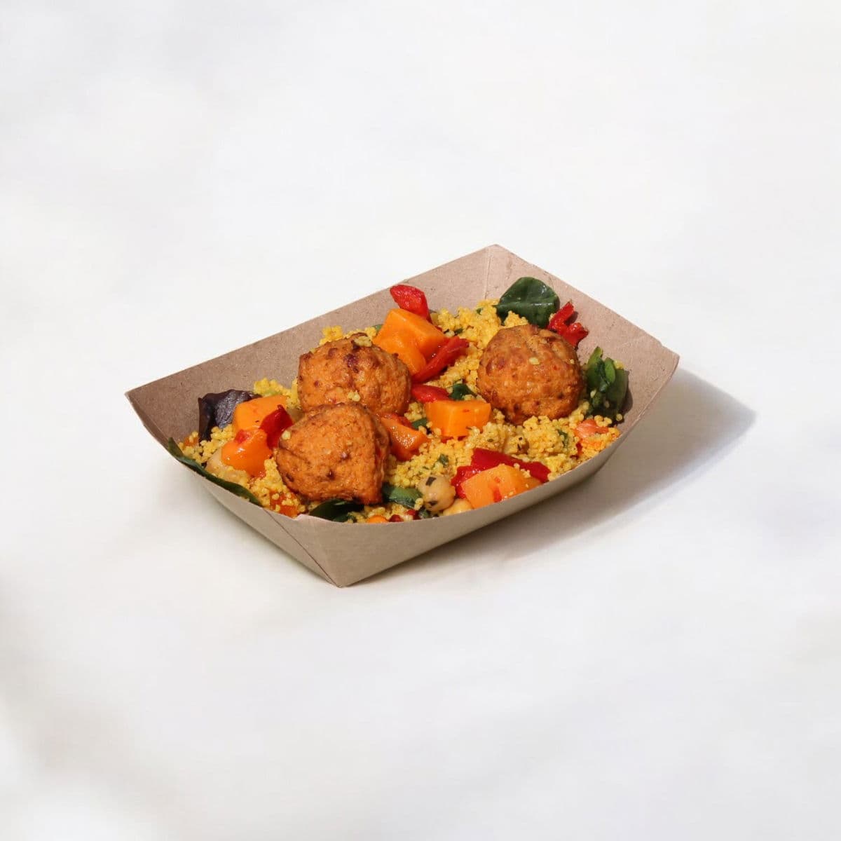 2lb Kraft Paper Food Tray 2