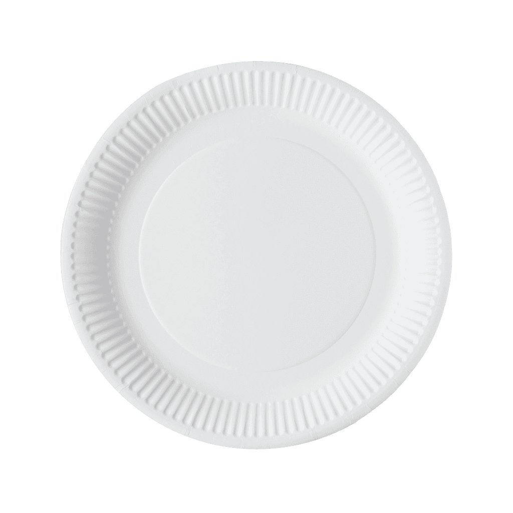 White Greenspirit Paper Plate (6")