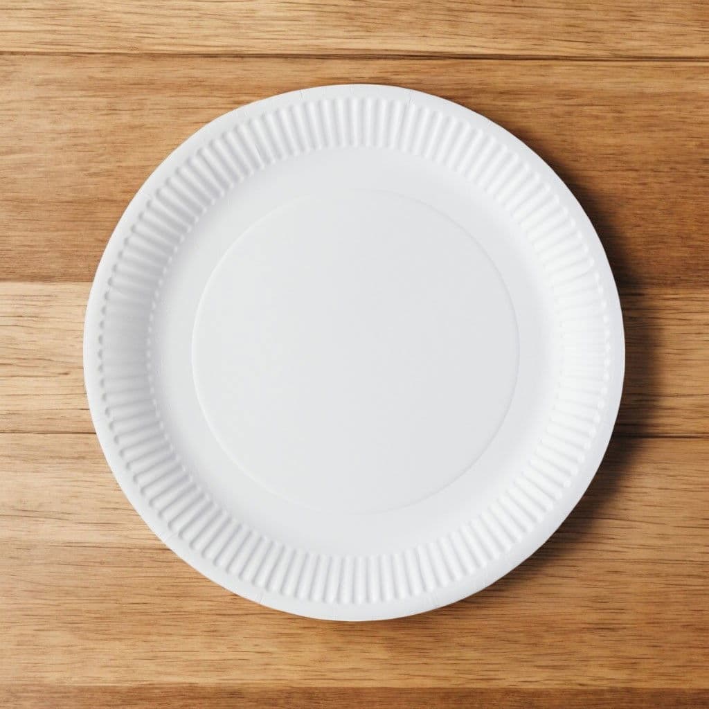 White Greenspirit Paper Plate (6") 2