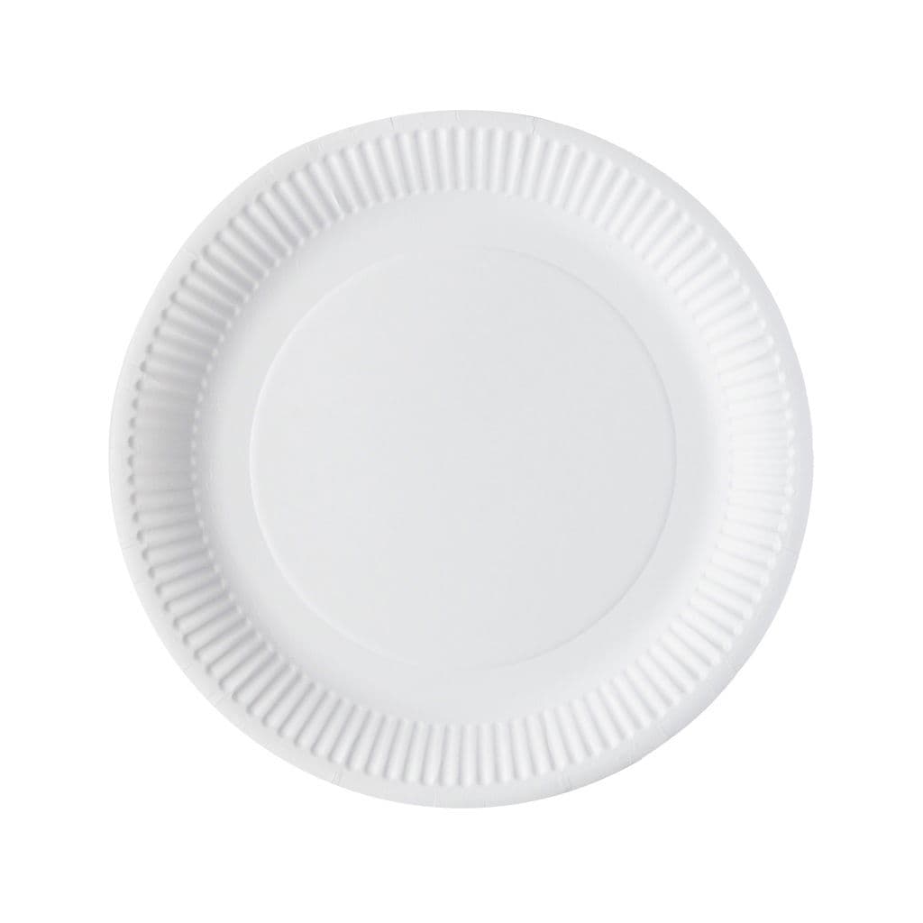 White Greenspirit Paper Plate (9")