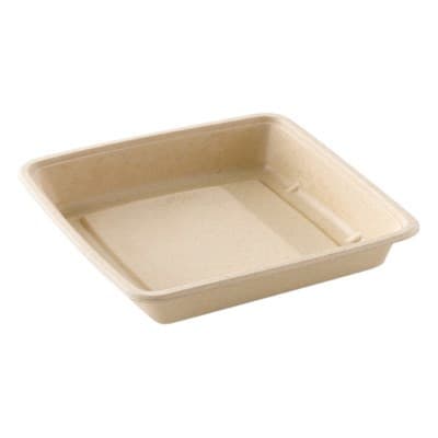 950ml Square Pulp Container (185x101x72mm)