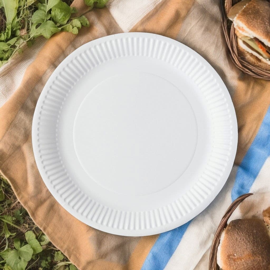 White Greenspirit Paper Plate (7") 2