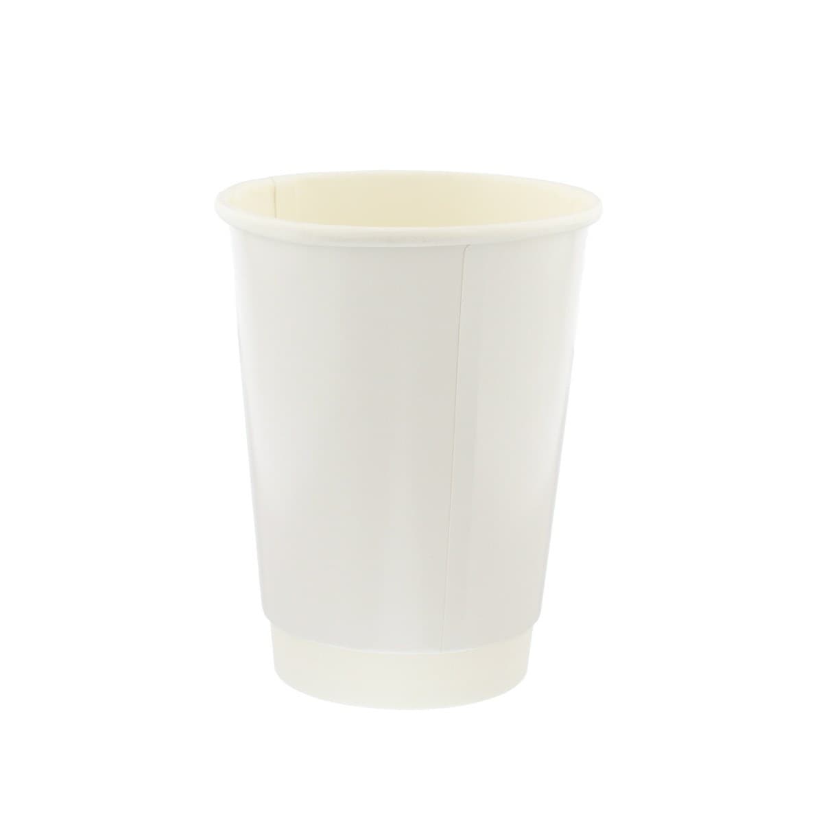 16oz Recyclable Double Wall White Hot Cup