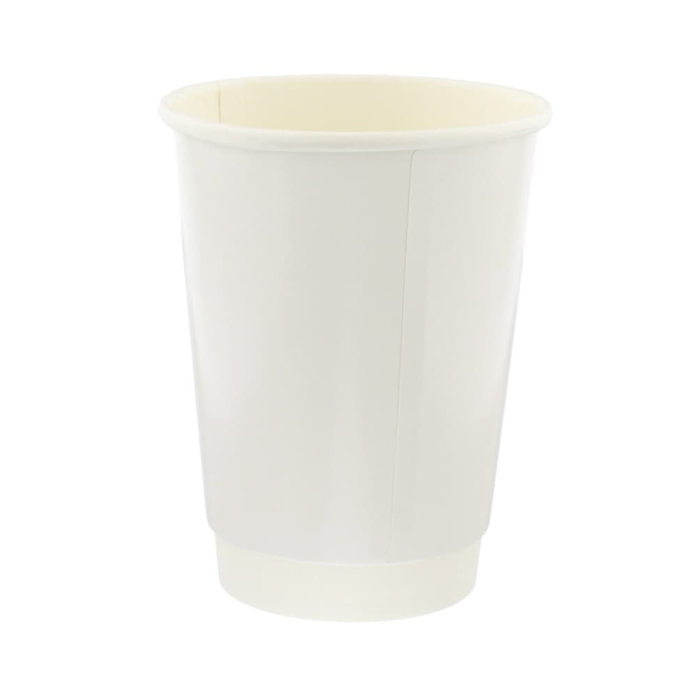 16oz Recyclable Double Wall White Hot Cup 2