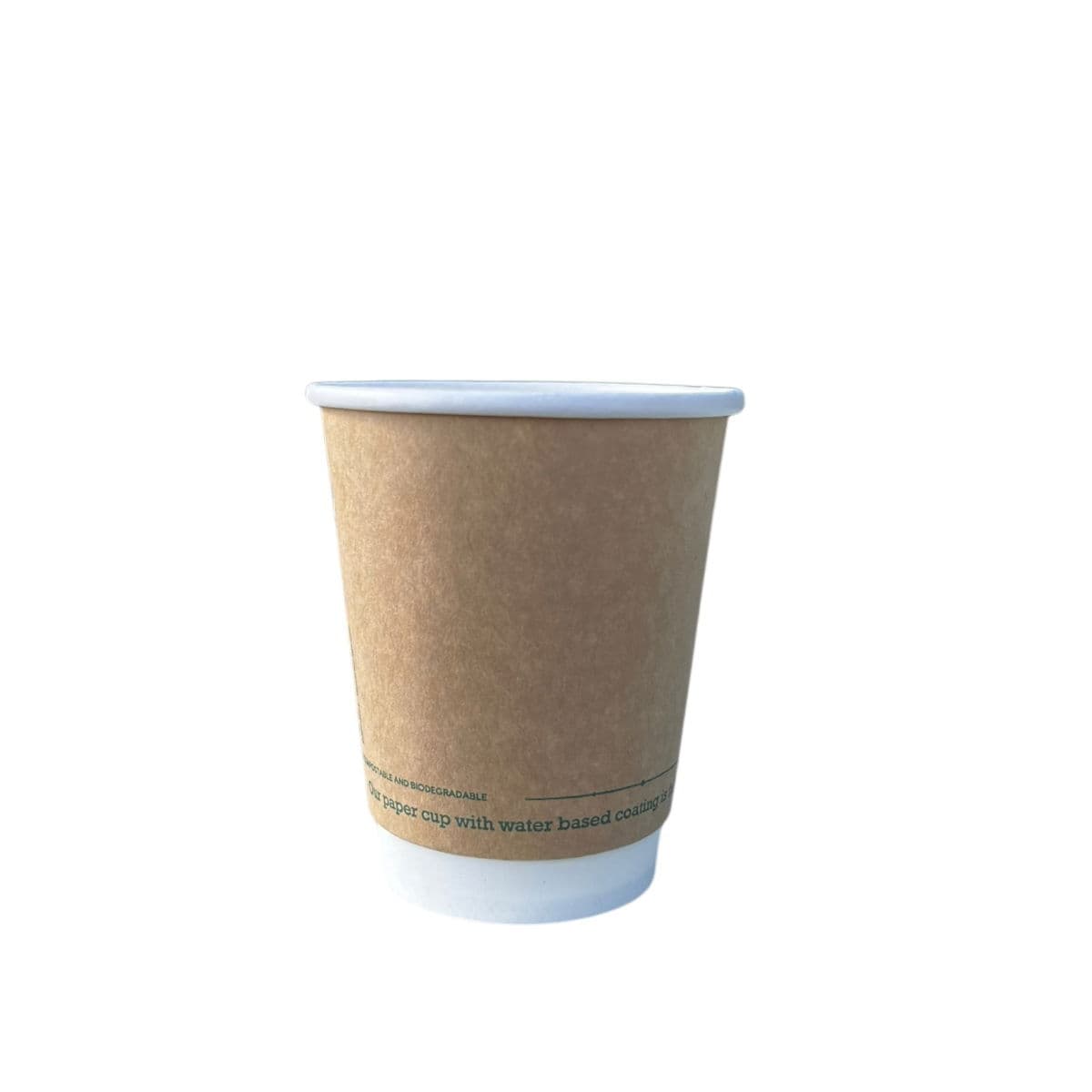 8oz Kraft Aqueous Double Wall Hot Cup