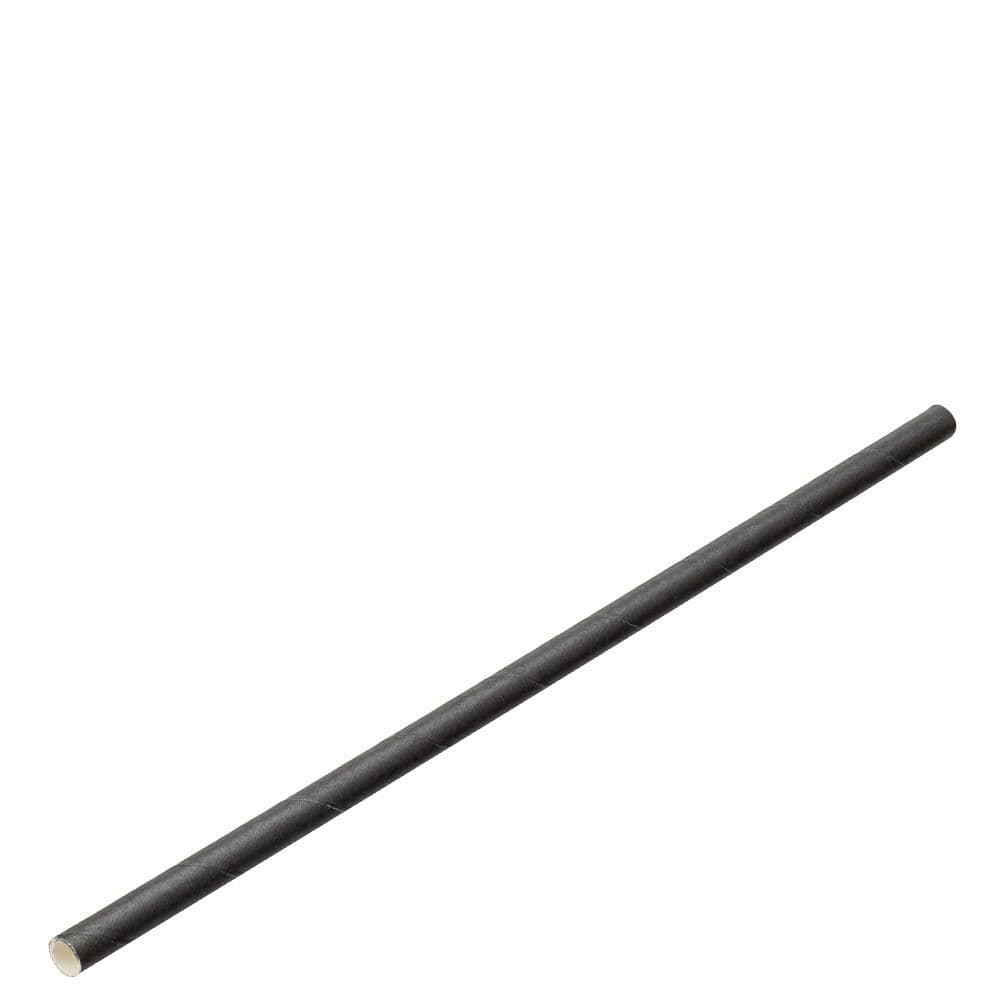 Black Paper Straw (3ply, 6x197mm)