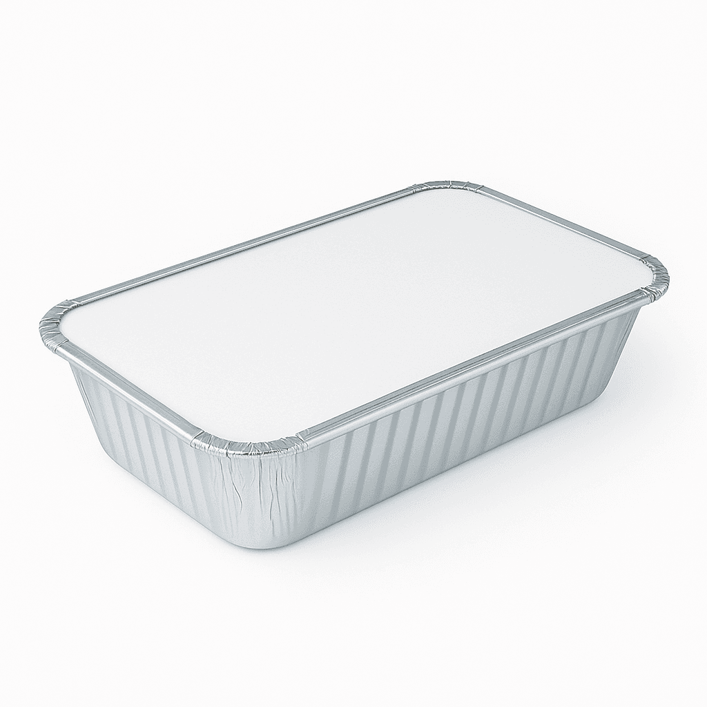 Foil Container & Lid Combo (4x8")