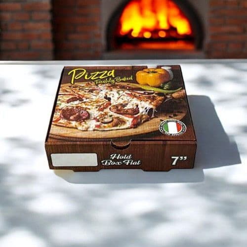 Freshly Baked Corrugated Pizza Box (7") 2