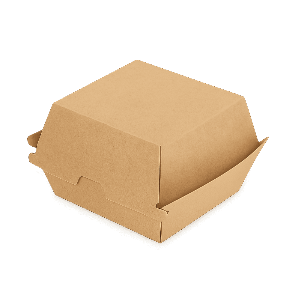 #8 Corrugated Clamshell Burger Box