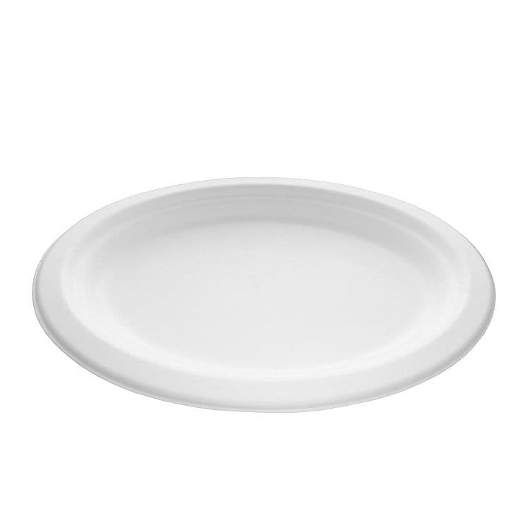 Bagasse Oval Plate (10x8")