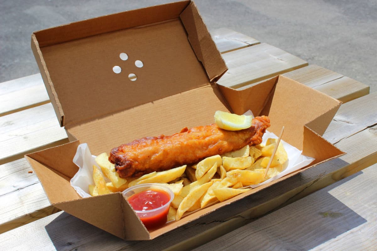 Premium Fold Out Burger Meal Box (240x120mm) 2