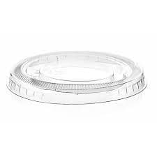 Clear PET Flat Lid No Hole (95mm)