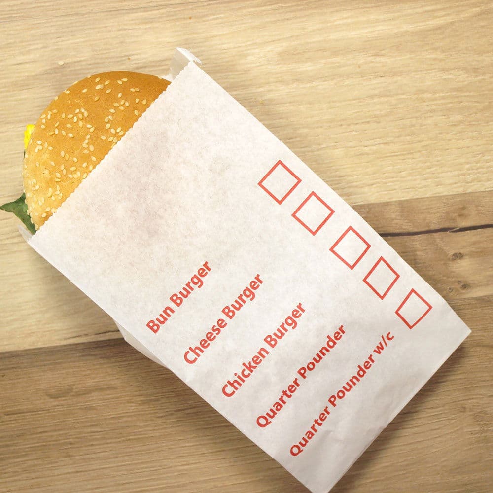 Burger Bag Tick Box (5x8x9") 2