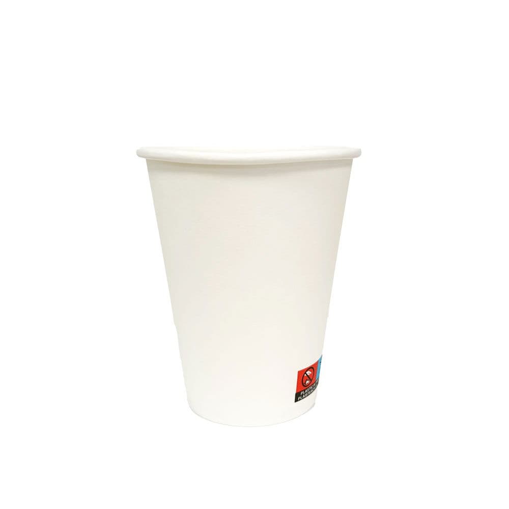 12oz White PE Single Wall Hot Cups