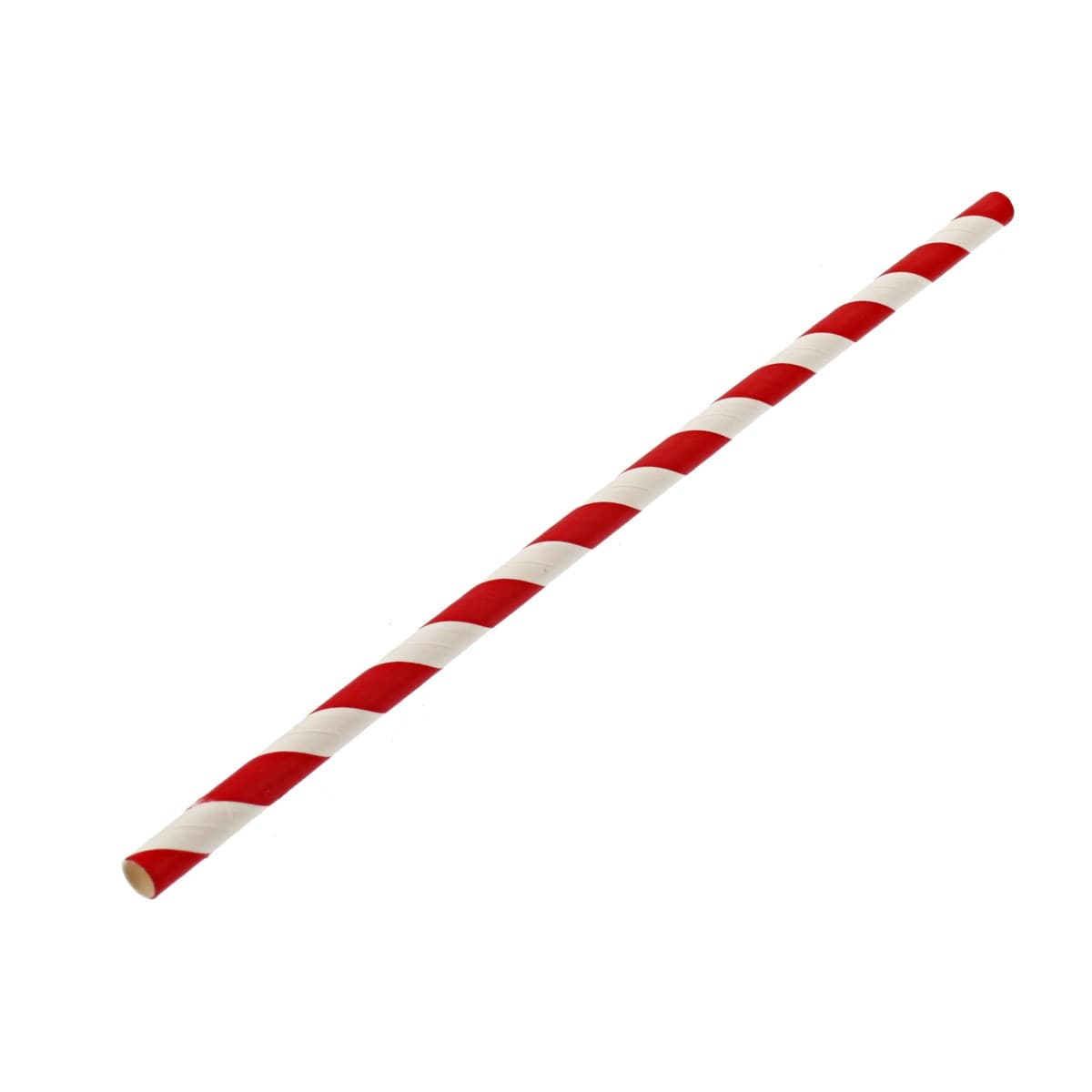 Red Stripe Paper Straw (6x200mm)