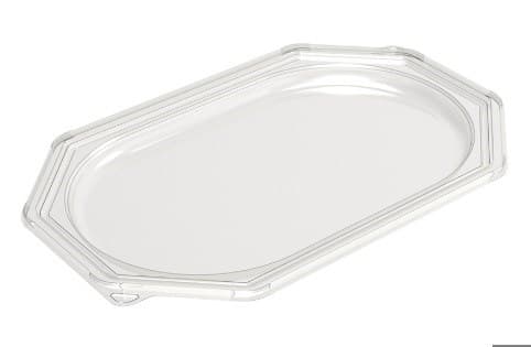 Clear Large Octagon Platter Base (460x300x25mm)