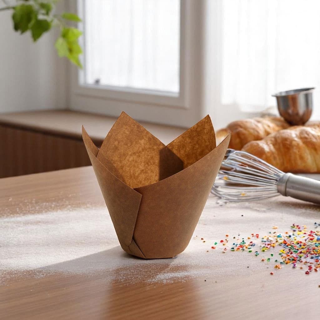 Brown Tulip Muffin Case 2