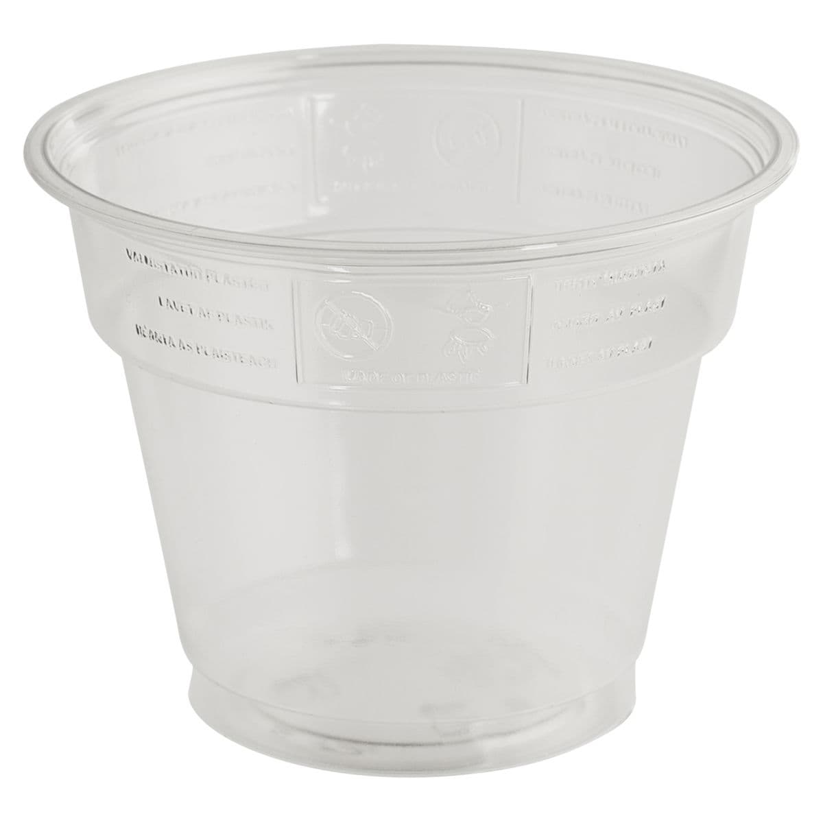 9oz Clear Greenspirit rPET Squat Juice Cup (95mm)