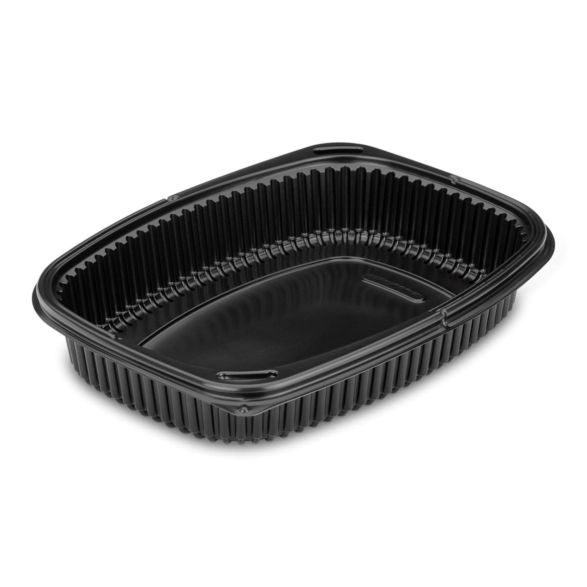 36oz Grey 2-Compartment Microwaveable Container (255x190x45mm)