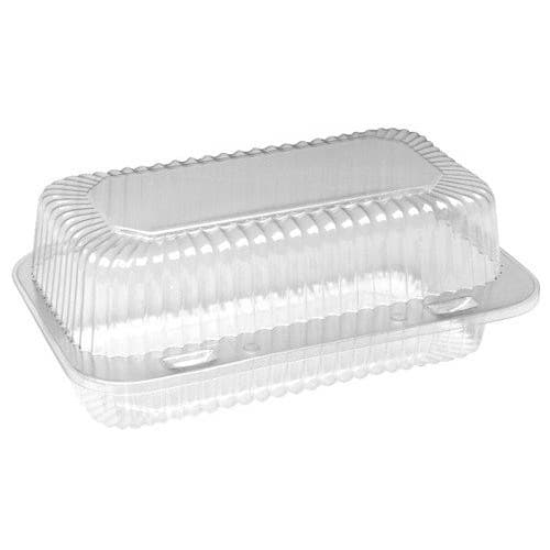 Clear Rectangular Hinged Cake Container 2lb (216x125x100mm)