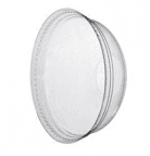 Clear rPET Dome Lid No Slot (95mm)