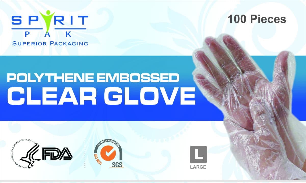 Poly Gloves Clear (Large)