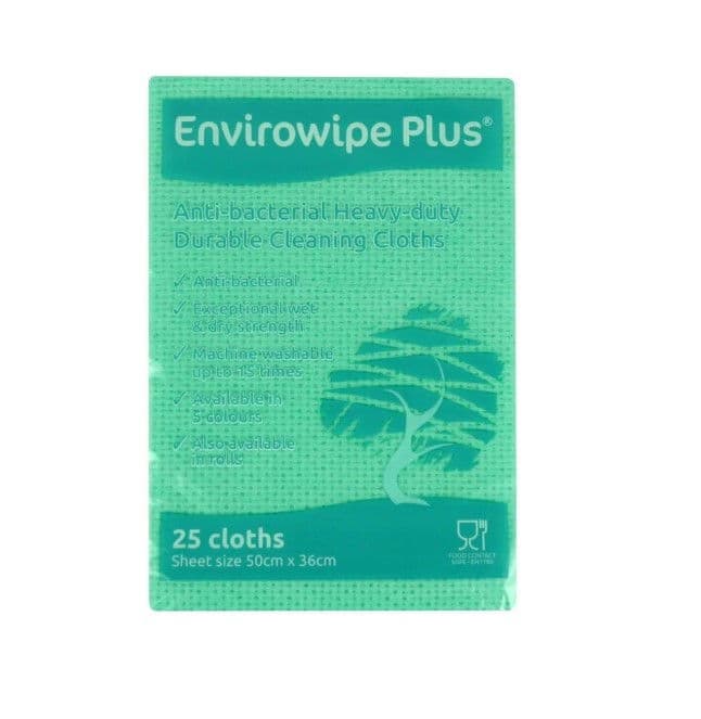 Green Envirowipe Plus Folded Cleaning Cloth