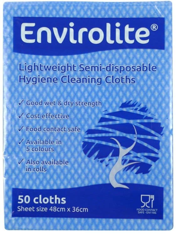Blue Envirolite Folded Cleaning Cloth