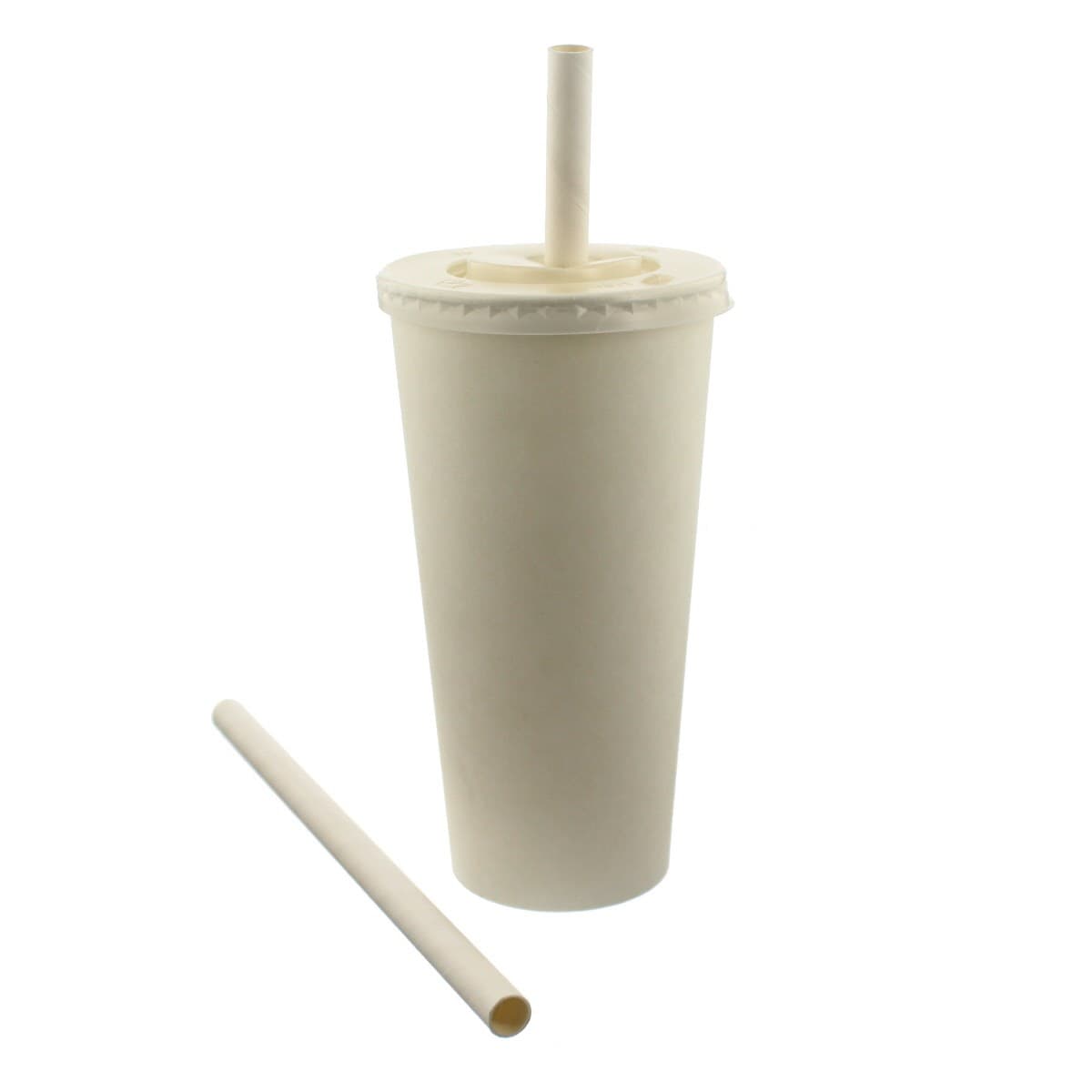 White Leafware Paper Straw (10x210mm) 2