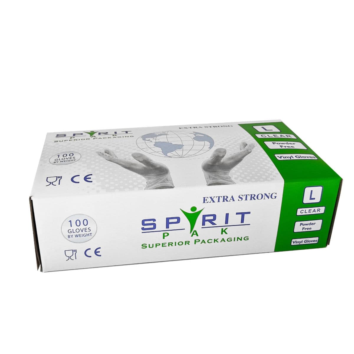 Powder Free Clear Vinyl Gloves (Large)