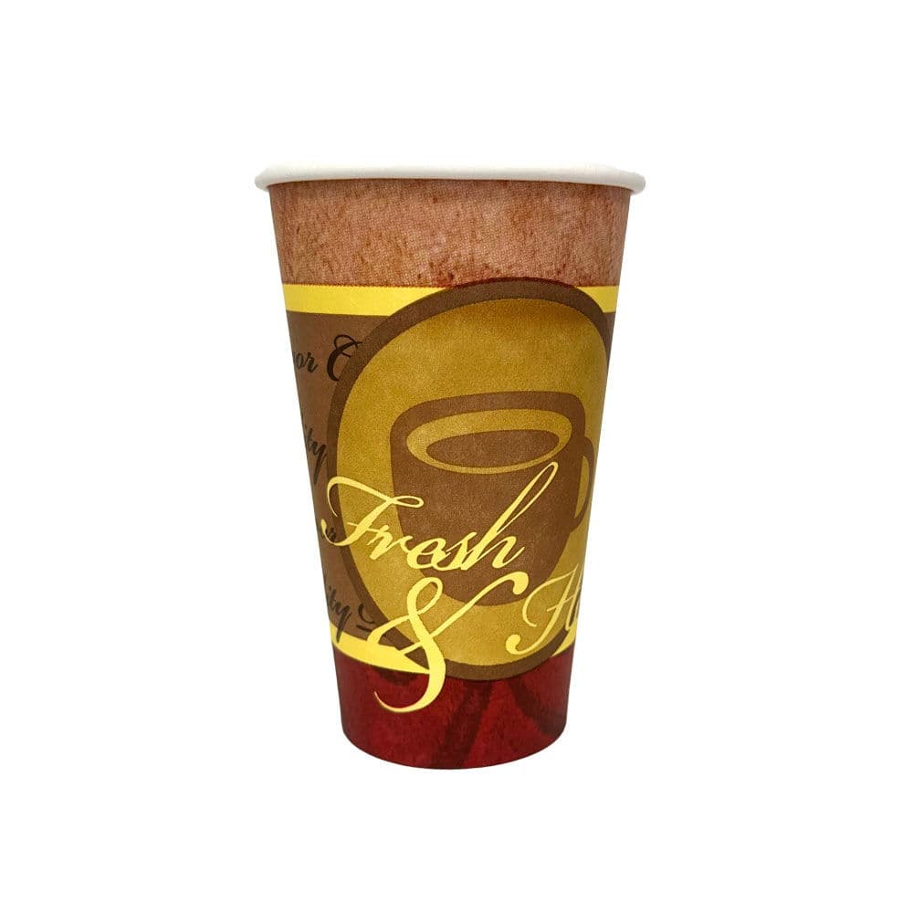 16oz Fresh & Hot PE Single Wall Hot Cup