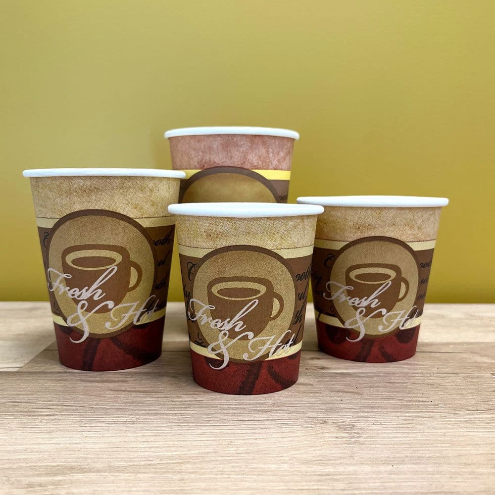 16oz Fresh & Hot PE Single Wall Hot Cup 2