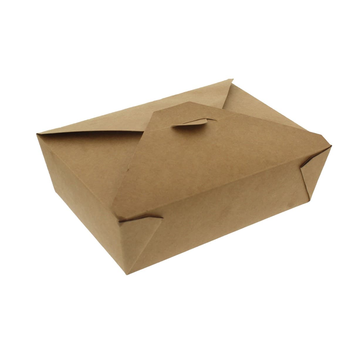 1800ml Brown Leaf Leakproof Kraft Container (No.3)