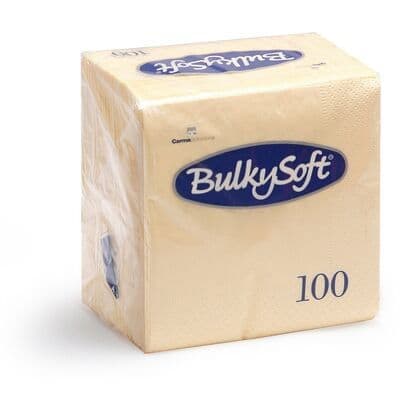 BulkySoft Cream 2ply 4fold Dinner Napkins (40x40cm)