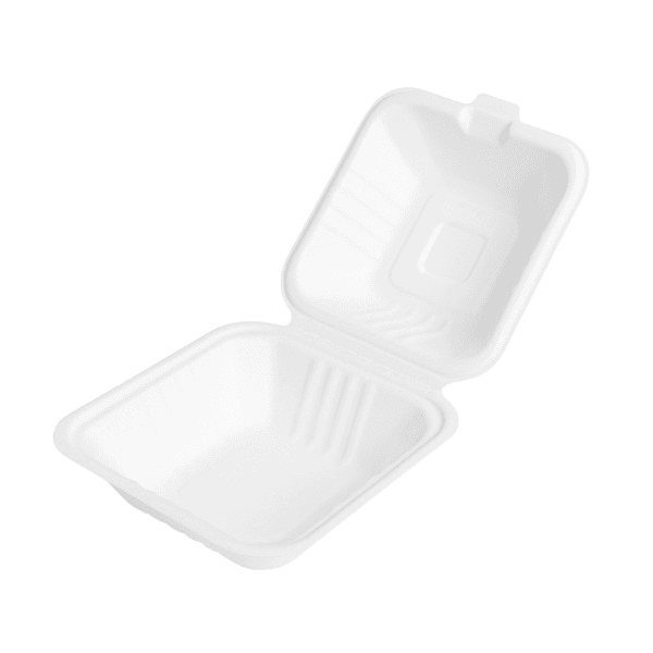 6"x6" Bagasse Burger Box