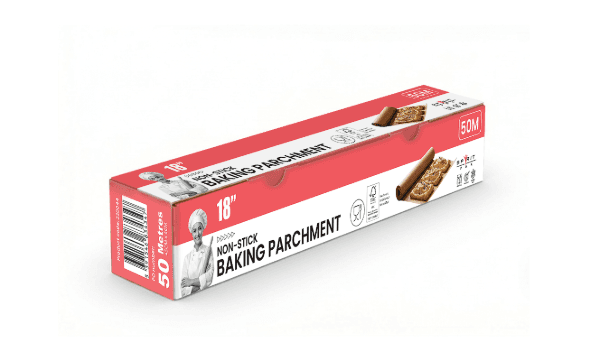 18" Spiritpak Baking Parchment Rolls 50m 2