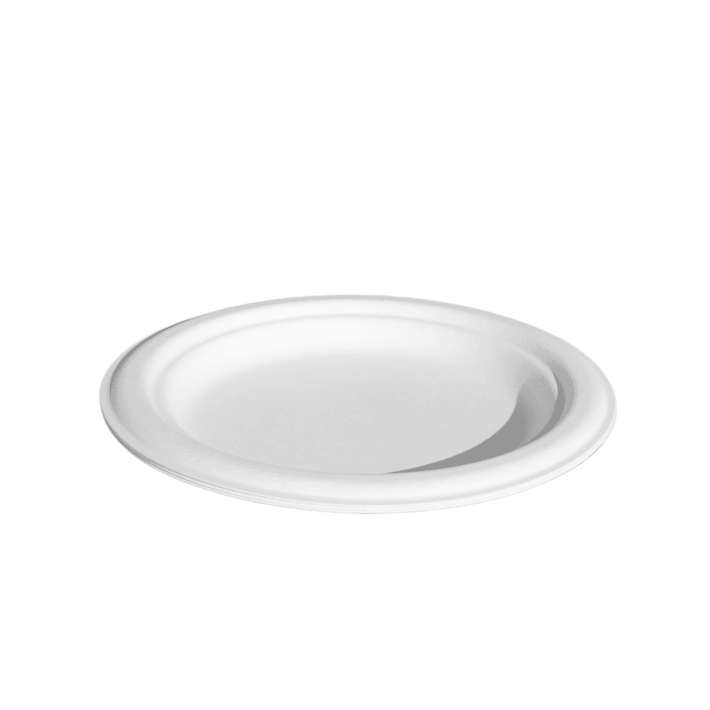 Bagasse Round Plate 7-inch