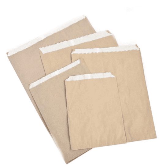 2LB Brown Lined Bag (7"x10")