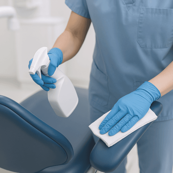 Blue Nitrile Examination Gloves (Medium) 2