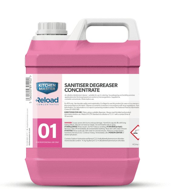 Kitchen Master Sanitizer Degreaser Reload No.1 (2L)