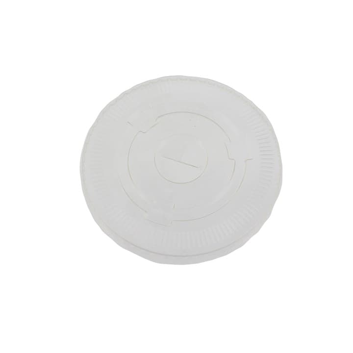 9oz Clear Flat Lid with Straw Hole